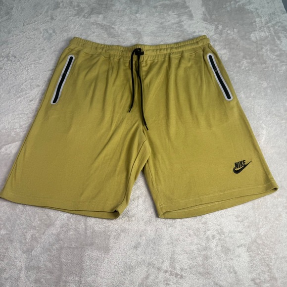 Nike Other - Nike Mens Sportswear Tech Basketball Shorts XL Mustard Yellow